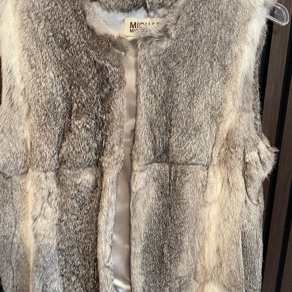 Michael Kors - Sz M (tag L) - Rabbit Fur Vest - Picture 1 of 6